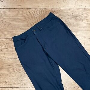 Lululemon ABC Pant Slim Navy Blue Mens 32 Technical 5 Pocket Trousers M5ADDS